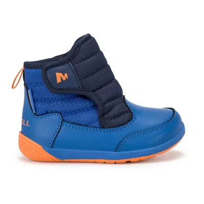 Merrell Barestep Snowday Boot - Little Kid Blue Orange In Multi