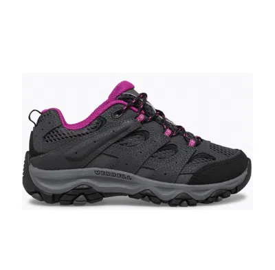 Merrell Big Kid's Moab 3 Low Sneakers In Granite/berry In Gray