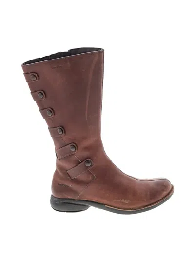 Pre-owned Merrell Boots In Brown