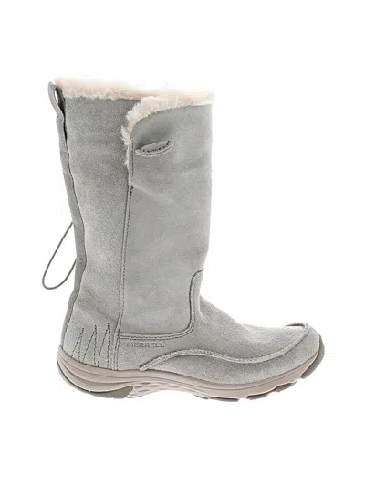 Pre-owned Merrell Boots In Gray
