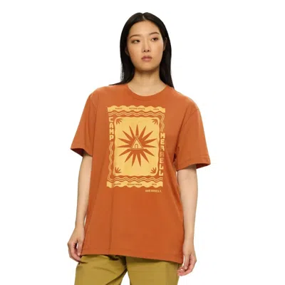Merrell Camp  Graphic Tee In Orange