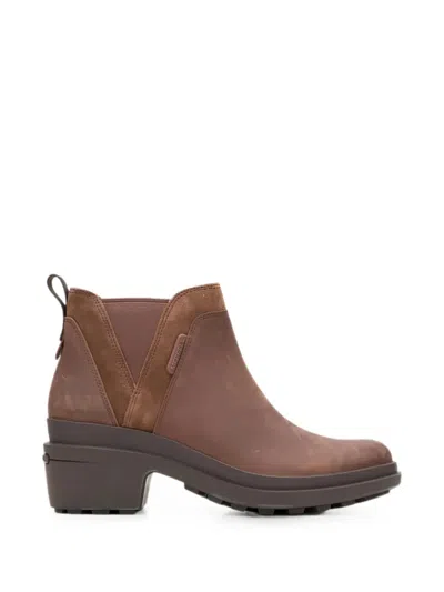Merrell Chateau Iii Panelled Ankle Boots In Brown