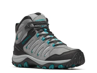 Merrell Crosslander 3 Waterproof Hiking Boot In Gray