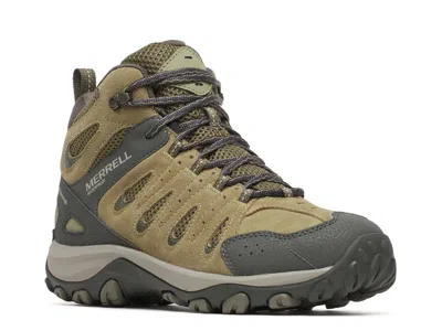 Merrell Crosslander 4 Mid Waterproof Hiking Boot In Brown