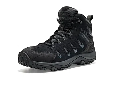 Merrell Crosslander 4 Mid Waterproof Men's Boots Black: 10 M, Suede/textile