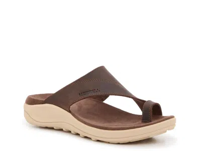 Merrell District 4 Luxe Post Sandal In Brown