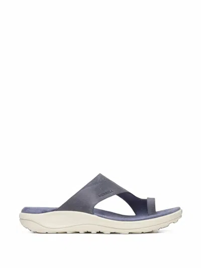 Merrell District 4 Luxe Toe-strap Sandals In Blue