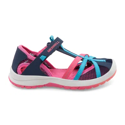 Merrell Dragonfly Sandal - Big Kid In Navy/turquoise/pink
