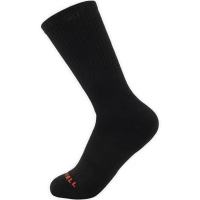 Merrell Eco Cushioned Crew 3 Pack In Black Plaid