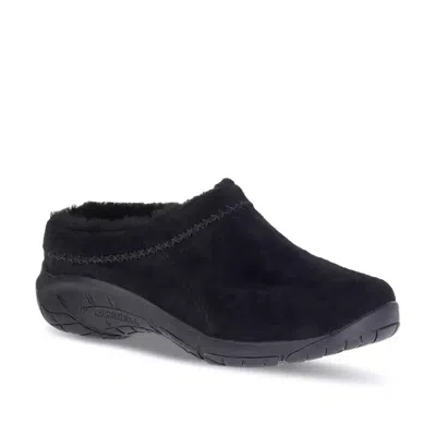 Merrell Encore Ice 4 J002028w Clog Women's 5.5 Black Suede Comfort Shoes Rhs2561 (black,5.5)