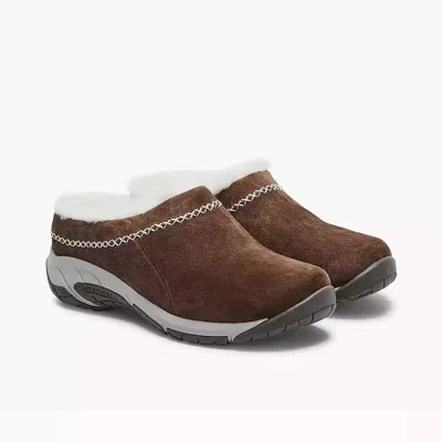 Merrell Encore Ice 4 J002038w Clog Womens Stone Suede Comfort Shoes Gbnc492 (brown,7.5)