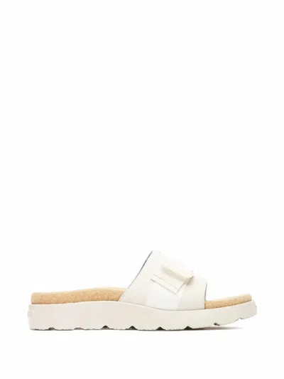 Merrell Fleur Slide Touch-strap Sandals In Neutral