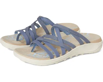 Merrell Harbor J008018 Sandals Seaway Leather Toe Psot Slide Hawk248 In Blue