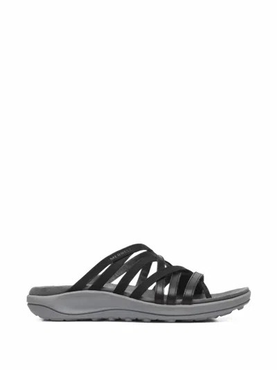 Merrell Harbor Post Strappy Sandals In Black