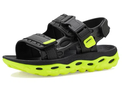 Merrell Hut Ultra (little Kids/big Kids) Kid's Shoes Black/lime : 4 Big Kid M, Synthetic