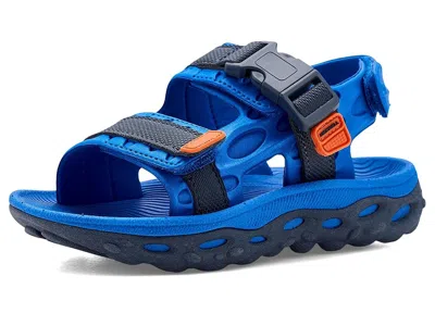 Merrell Hut Ultra (little Kids/big Kids) Kid's Shoes Blue/navy : 6 Big Kid M, Synthetic In Multi