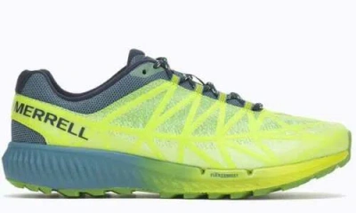 Pre-owned Merrell J066949 Men's Agility Synthesis 2 High Viz Hiking Shoes