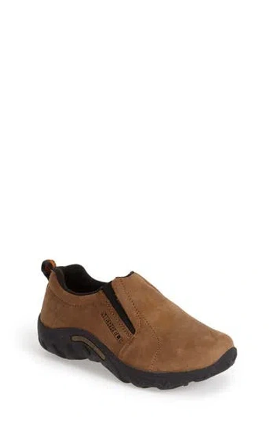Merrell Kids'  'jungle Moc' Nubuck Slip-on In Brown