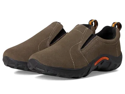 Merrell Jungle Moc (toddler/little Kid/big Kid) Kids Shoes Gunsmoke : 10.5 Little Kid W, Suede In Brown