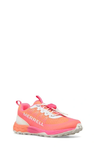 Merrell Kids' Agility Peak Sneaker In Pink/ Orange