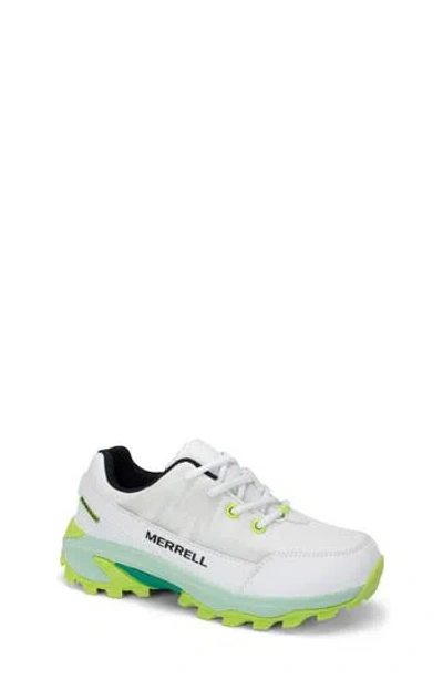 Merrell Moab Speed 2 Fst Waterproof (little Kid/big Kid) Kid's Shoes White/teal : 13 Little Kid M, Textile