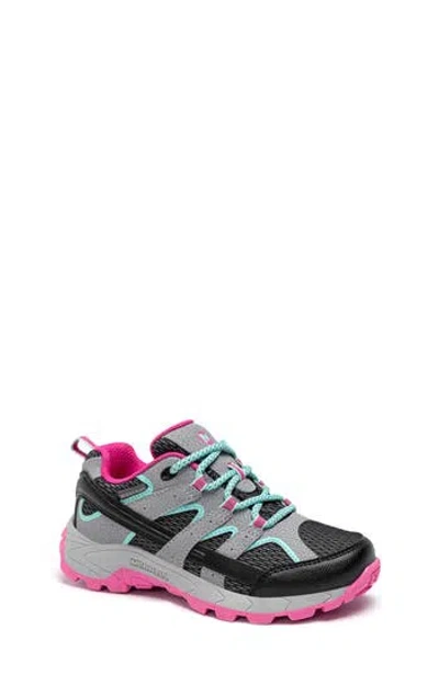 Merrell Moab Kdz Wp (little Kids/big Kids) Kid's Shoes Grey/pink : 3.5 Big Kid M, Leather/textile In Multi