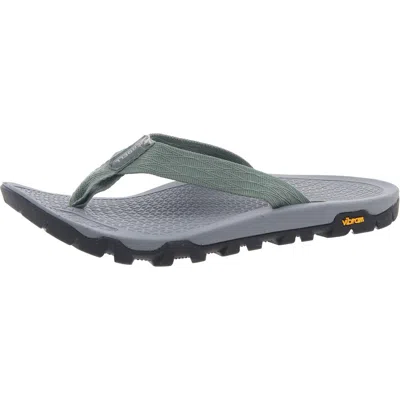 Merrell Laurel Womens Padded Insole Woven Flip-flops In Green