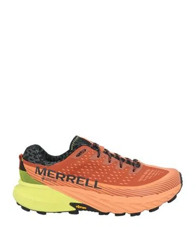Merrell Man Sneakers Orange Size 9 Textile Fibers
