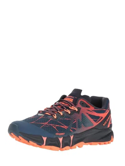 Merrell Men's Agility Peak Flex Trail Running Shoes In Navy In Blue