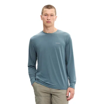Merrell Men's Horizon Long Sleeve Tencel Tee In Blue