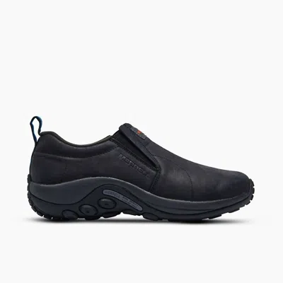 Merrell Men's Jungle Moc Leather Sr Work Shoes In Black