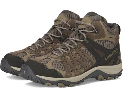 Merrell Men's  Accentor Mid J135467 Boulder Waterproof Hiking Boots Rhs7436 In Gray