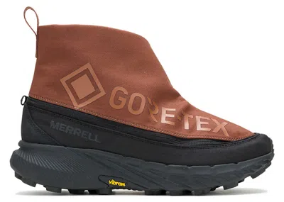 Pre-owned Merrell Men's  Agility Peak 5 Goretex Zip Off 1trl Sneakers In Rye In Brown
