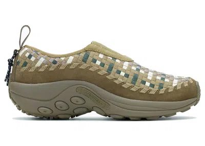 Pre-owned Merrell Men's  Jungle Moc Evo Woven Sneakers In Kangaroo