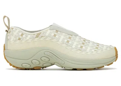 Pre-owned Merrell Men's  Jungle Moc Evo Woven Sneakers In Oyster