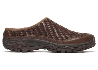 Pre-owned Merrell Men's  Moab 2 Slide Leather Woven 1trl Sneakers In Mole