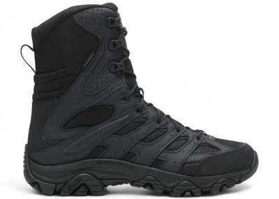 Pre-owned Merrell Men's  Moab 3 8" Tactical Zip Waterproof Boot Sneakers In Black