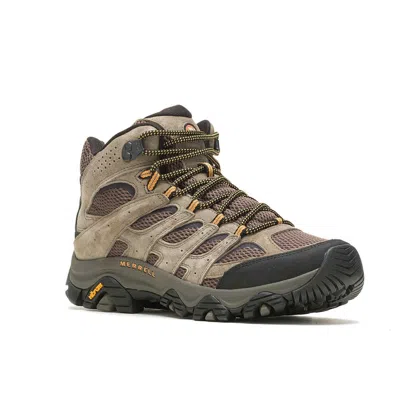 MERRELL MEN'S MERRELL MOAB 3 MID J035869 WALNUT LEATHER LACE UP PERFORMANCE HIKING BOOTS