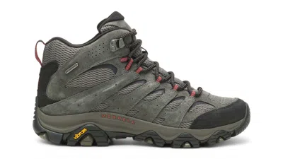 Pre-owned Merrell Men's  Moab 3 Mid Waterproof Sneakers In Beluga In Gray