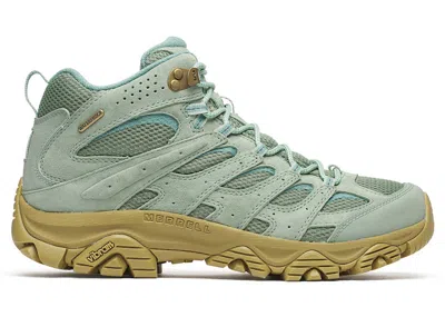 Pre-owned Merrell Men's  Moab 3 Mid Waterproof Sneakers In Juniper