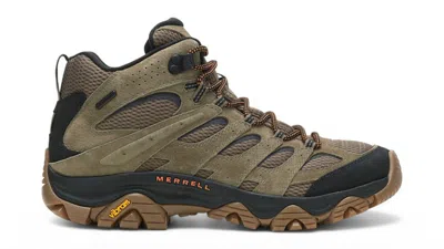 Pre-owned Merrell Men's  Moab 3 Mid Waterproof Sneakers In Olive/gum