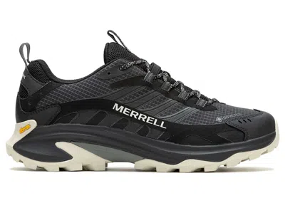 Pre-owned Merrell Men's  Moab Speed 2 Goretex Sneakers In Black/moon