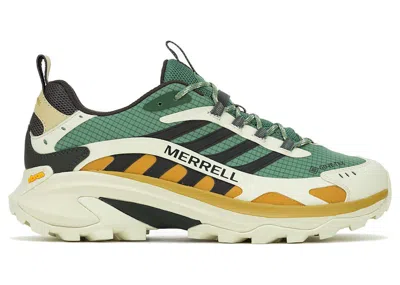 Pre-owned Merrell Men's  Moab Speed 2 Goretex Sneakers In Hedge Green