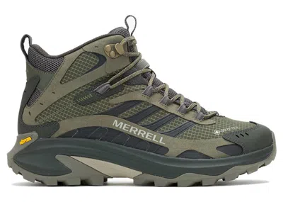 Pre-owned Merrell Men's  Moab Speed 2 Mid Goretex Sneakers In Olive