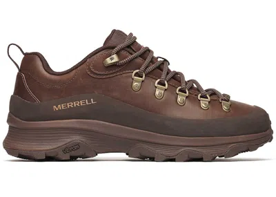Pre-owned Merrell Men's  Ontario Speed Leather Lace Se Sneakers In Mole In Brown