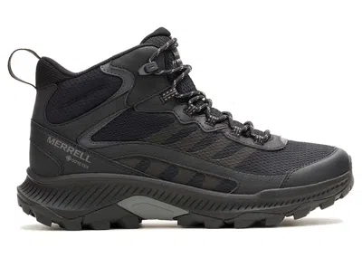 Pre-owned Merrell Men's  Speed Strike 2 Mid Goretex Sneakers In Black