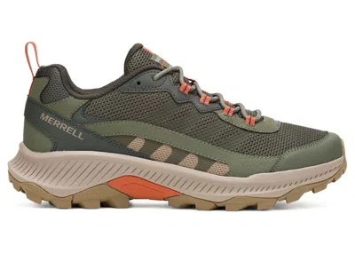 Pre-owned Merrell Men's  Speed Strike 2 Sneakers In Olive In Green