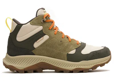 Pre-owned Merrell Men's  Tempo Sol Mid Waterproof Sneakers In Dark Moss