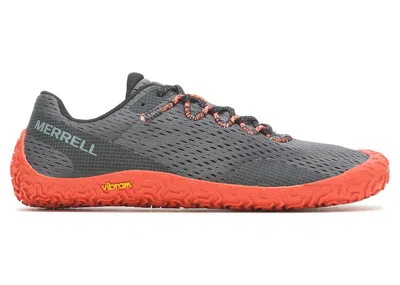 Pre-owned Merrell Men's  Vapor Glove 6 Sneakers In Granite/tangerine