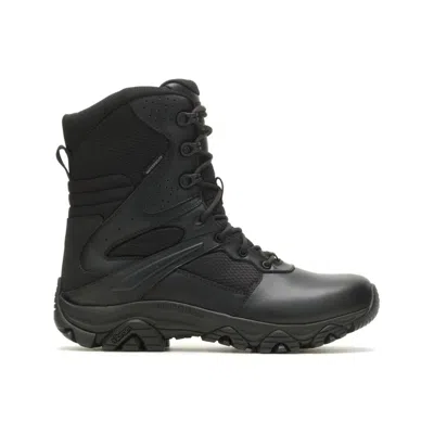Merrell Men's Moab 3 8" Tactical Response Zip Waterproof Boot Wide Width In Black